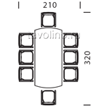 Стол для переговоров B121