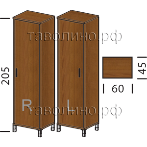 Борн (Born) B-703.1 R | Шкаф для одежды 60х45х205