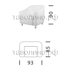 Райт | Офисное кресло 93х85х90 (мягкая мебель для офиса)