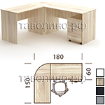 Стол офисный угловой SIMPLE КМП-010