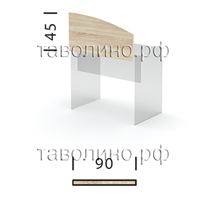 Симпл (Simple) SQ-900 | Настольный экран (перегородка), 90х1,6х45 - купить в Петербурге