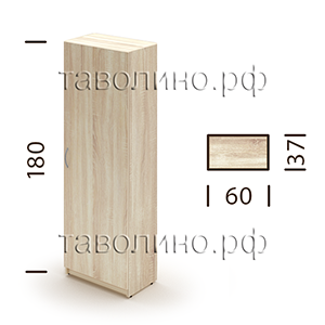 Симпл (Simple) SRW-60 | Офисный гардероб, 60х37х180 см